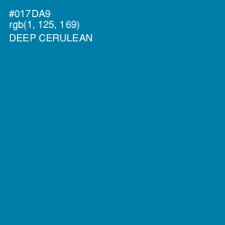 #017DA9 - Deep Cerulean Color Image